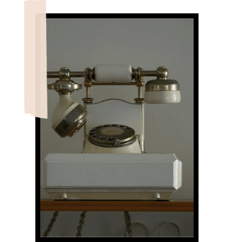 Antique & Retro Telephone - White Telecom Decorator