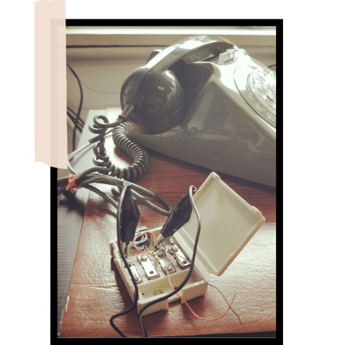 Antique & Retro Telephones - Antique Green 1970's Dial Telephone