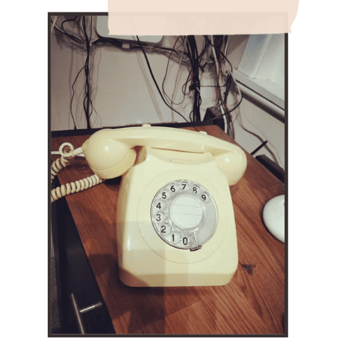 Ivory dial phone