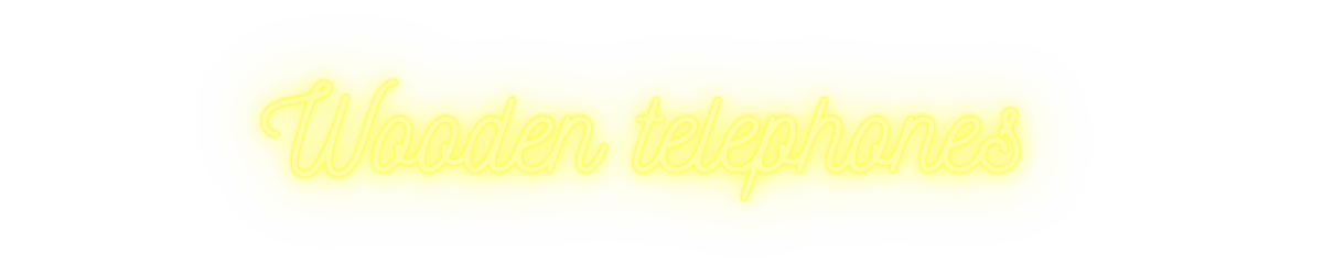 Wooden telephones