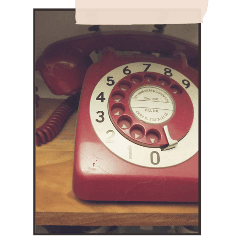 red dial phone